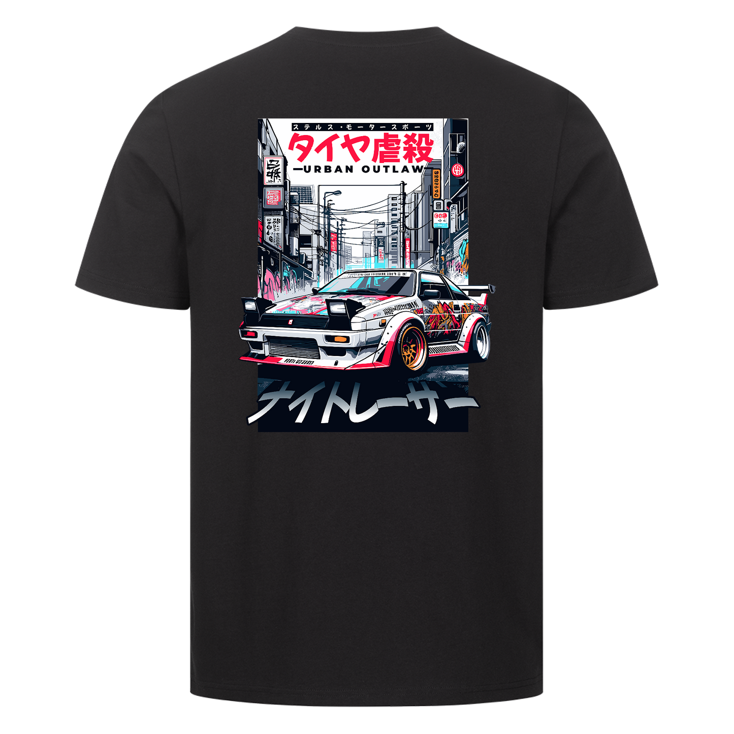 Street Warrior - Regular Black T-Shirt